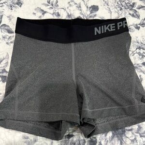 Nike Gray and Black Athletic Shorts